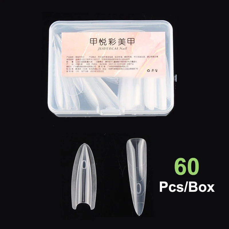 Sandwich Dual Nail Forms — 60pc Set for Quick 3D Extensions