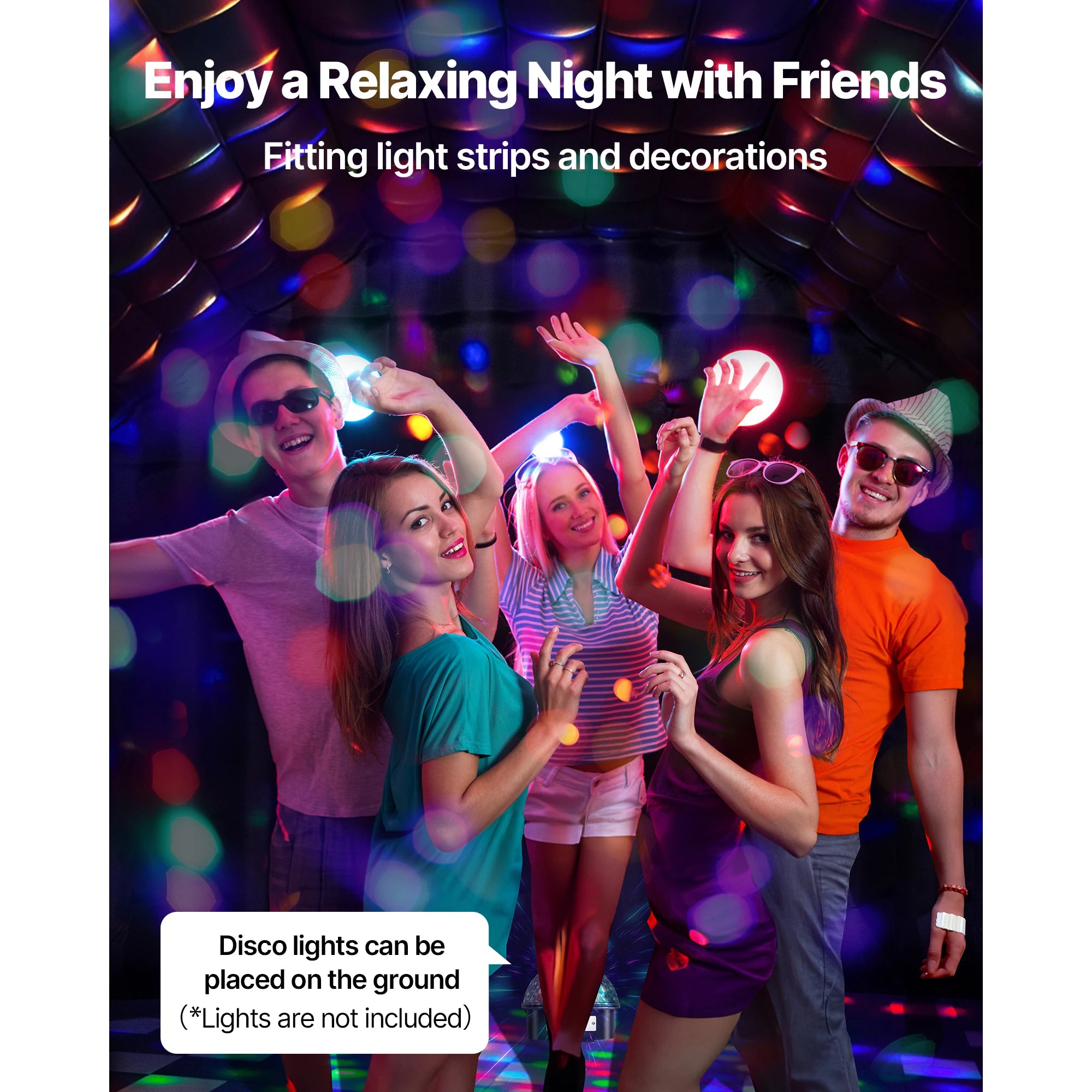 SucceBuy Inflatable Nightclub Tent — Large Event Venue with Blower