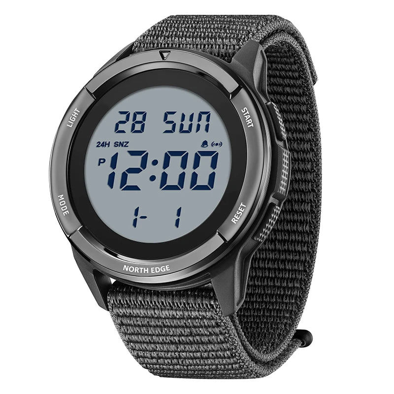 NORTH EDGE TERRAX Digital Watch — Waterproof Outdoor Sports Timepiece