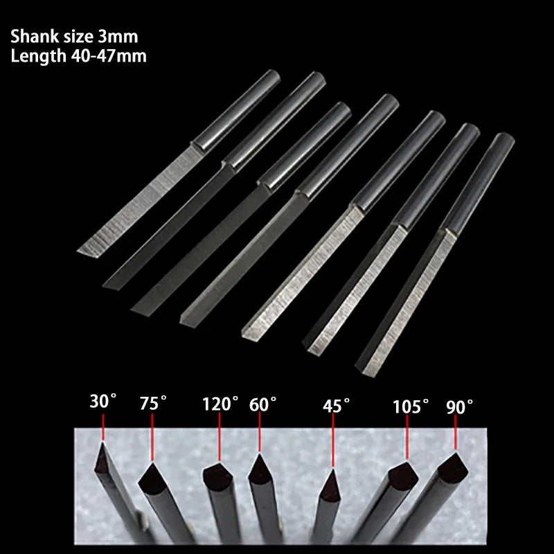Tungsten Steel Angle Cutter — Precision Engraving Knife for Jewelry Making
