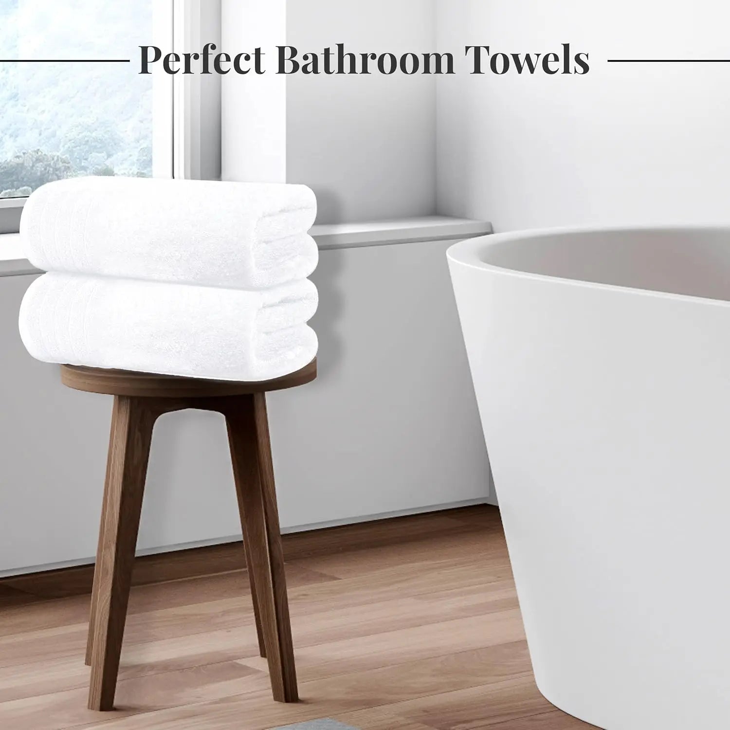 8 Piece Cotton Towel Set — Ultra Absorbent Bathroom Essentials