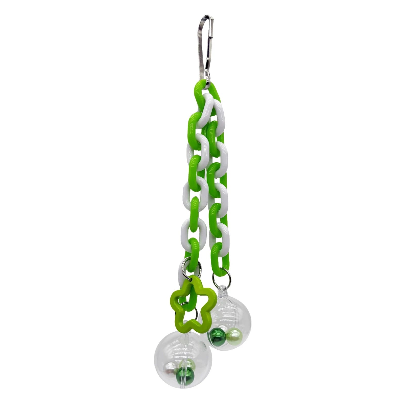Colorful Bead Hanging Bird Toy — Interactive Climbing & Chewing Accessory