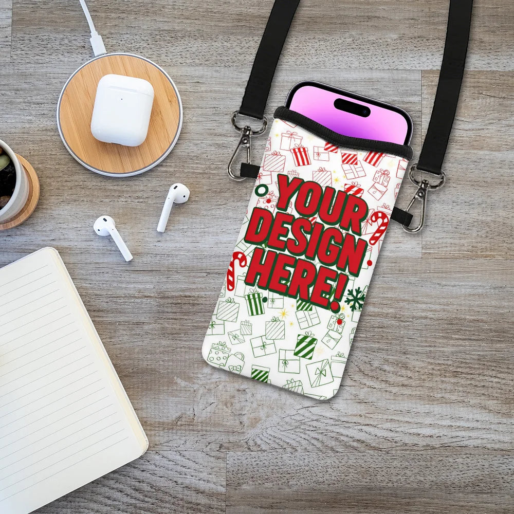Custom Crossbody Phone Bag — Personalized Mini Messenger Purse