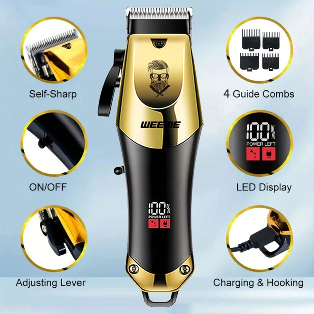 XMSJ Electric Hair Clipper — Rechargeable Trimmer