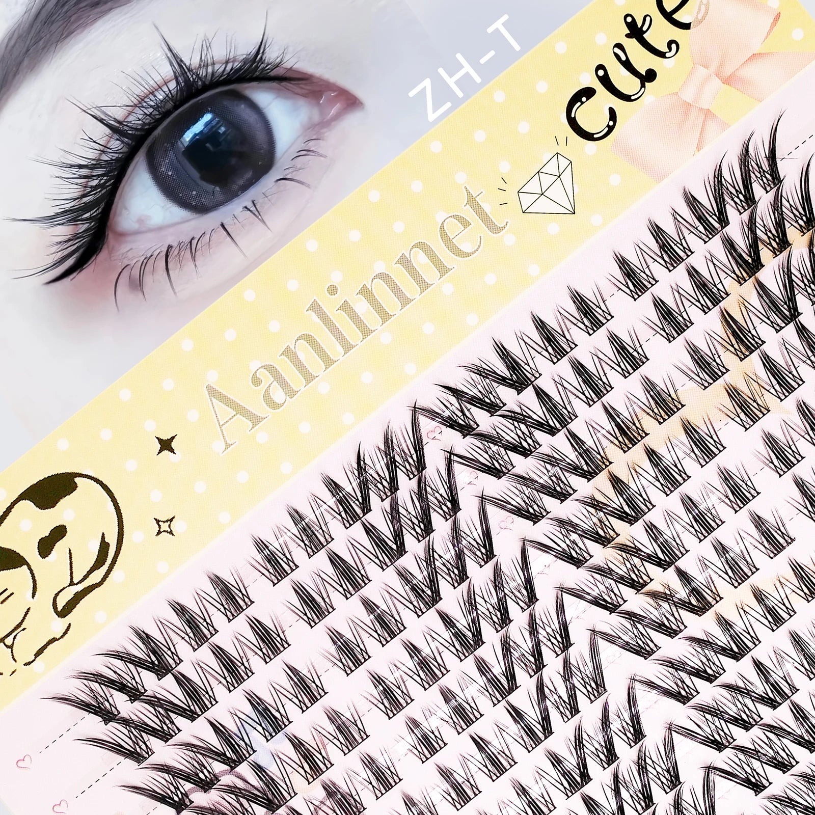 Anlinnet DIY False Eyelashes — Natural Length Reusable Individual Lashes