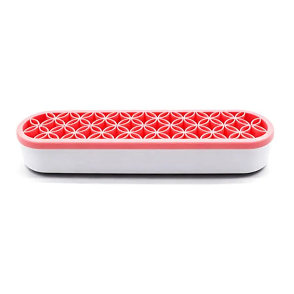 Makeup Brush Organizer Holder — Multi-Grid Desktop Cosmetic Storage Stand