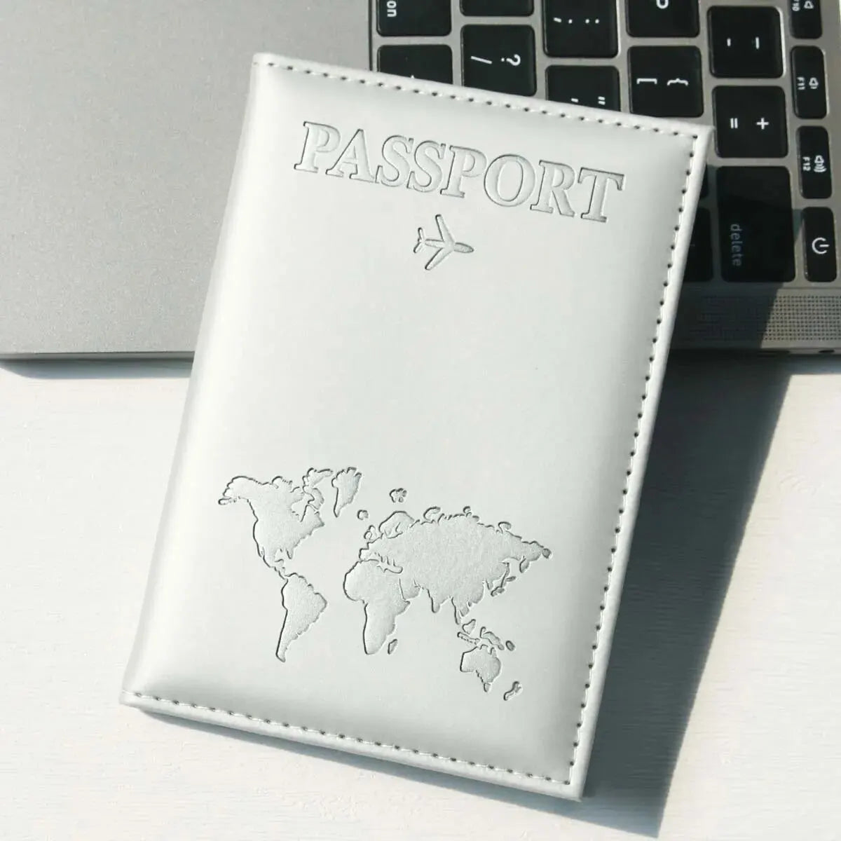 Slim PU Leather Passport Holder — Compact Travel Document Organizer