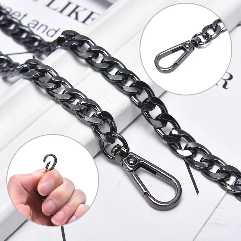 Metal Bag Strap Chain — Replacement Handle for Purses and Handbags