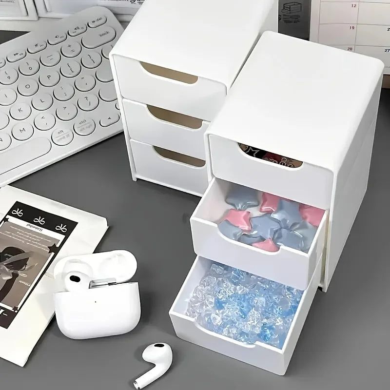 Chic 3-Tier Desk Organizer — Multi-Purpose Storage with Drawers