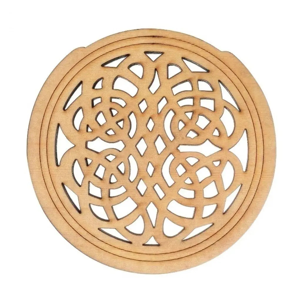 Wooden Acoustic Guitar Soundhole Cover — Anti-Feedback Carved Shield