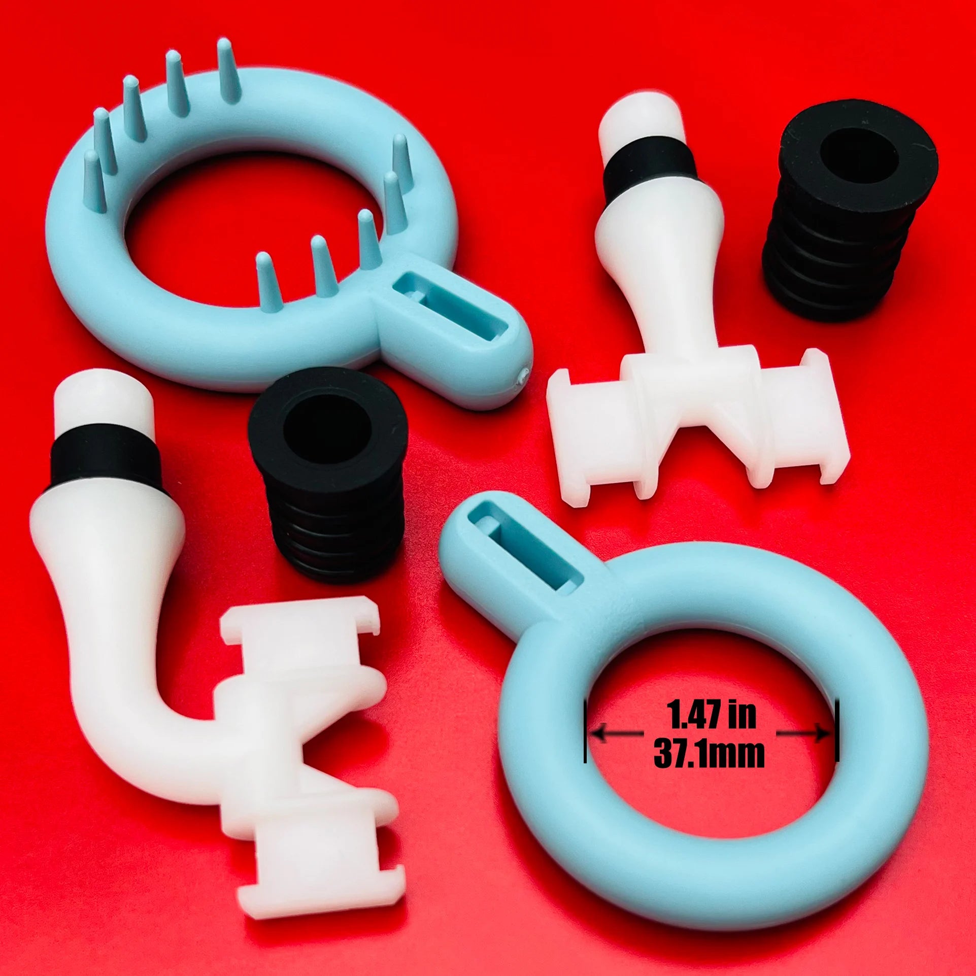 Silicone Massage Gun Head Attachments — Replaceable Muscle Relief Tips