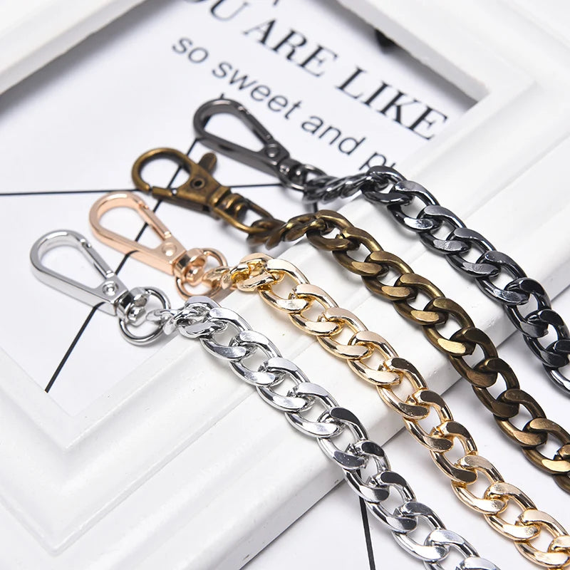 Metal Bag Strap Chain — Replacement Handle for Purses and Handbags
