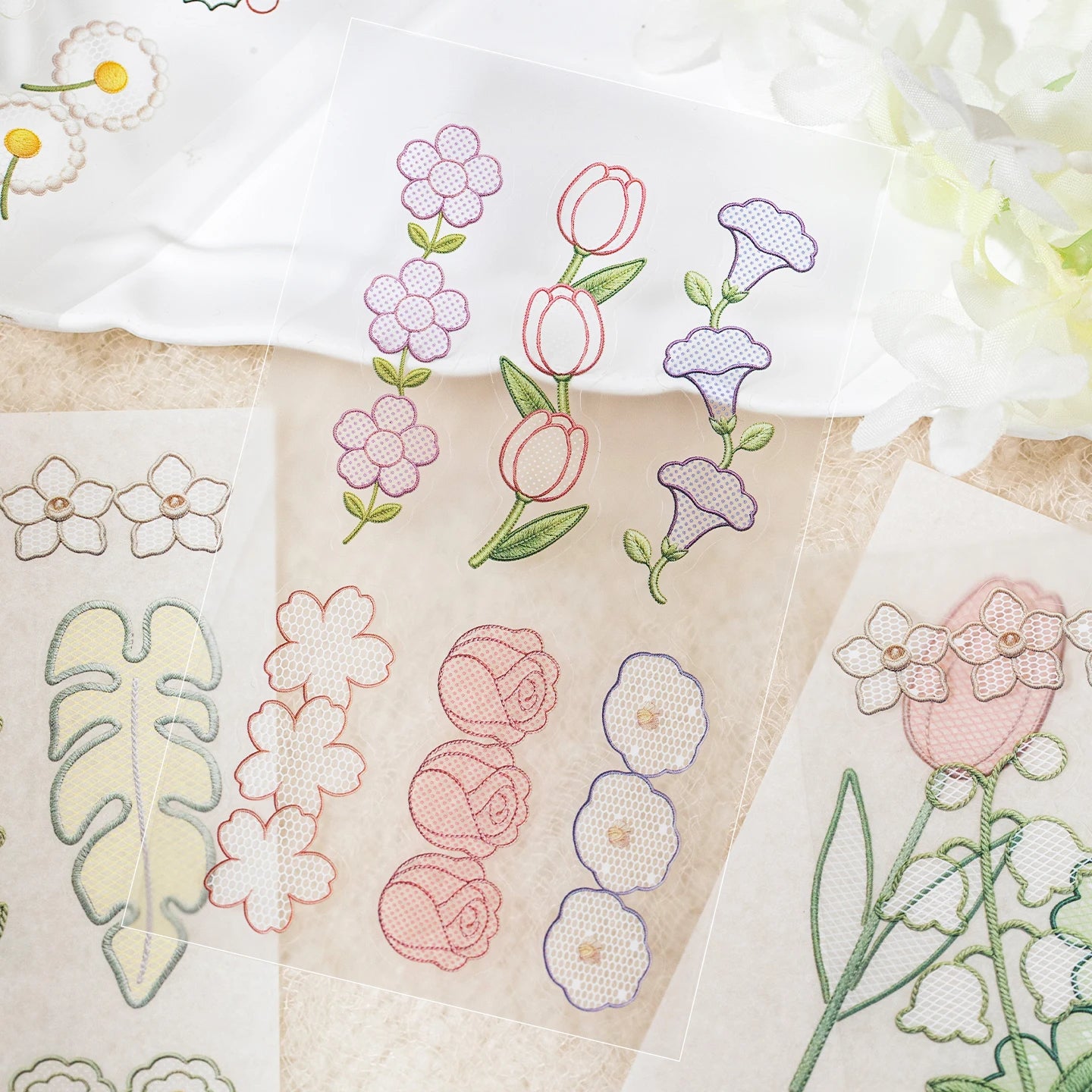 Plant and Fruit Series Sticker Book — Aesthetic Die-Cut Stationery for Scrapbooking