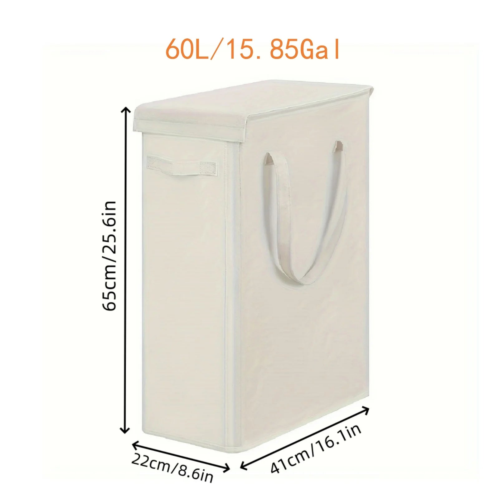 Rolling Laundry Hamper with Lid — Portable Oxford Fabric Storage Basket