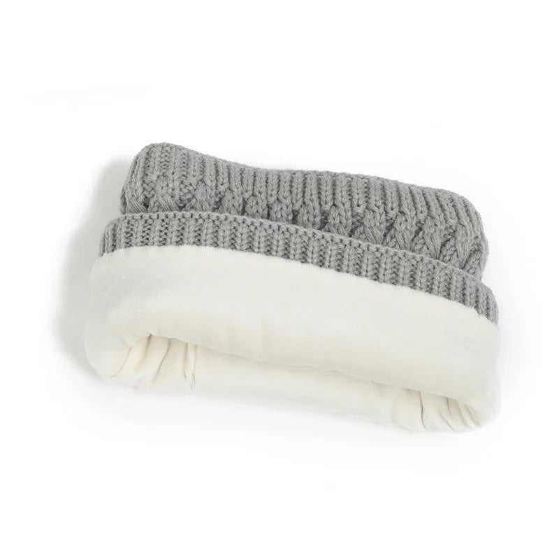 Kids Knitted Winter Accessory Set — Warm Hat, Scarf, and Gloves 3-Piece Kit