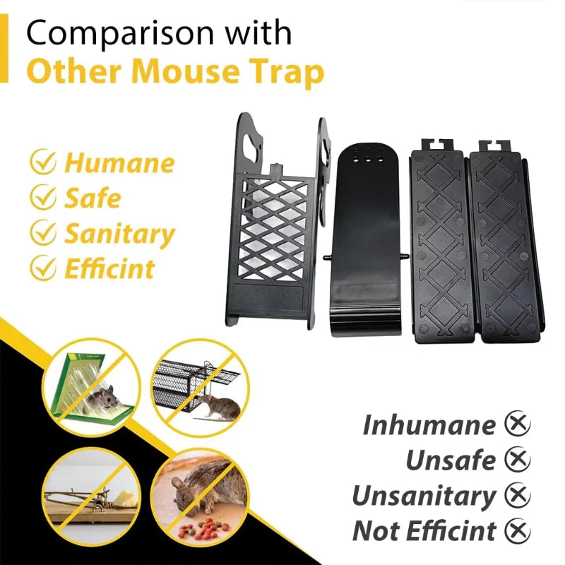 Automatic Reset Seesaw Mousetrap — Humane Rodent Control Device