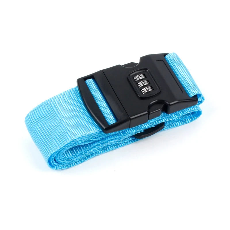 LXHYSJ Adjustable Luggage Strap — Secure Travel Packing Belt with Cipher Lock