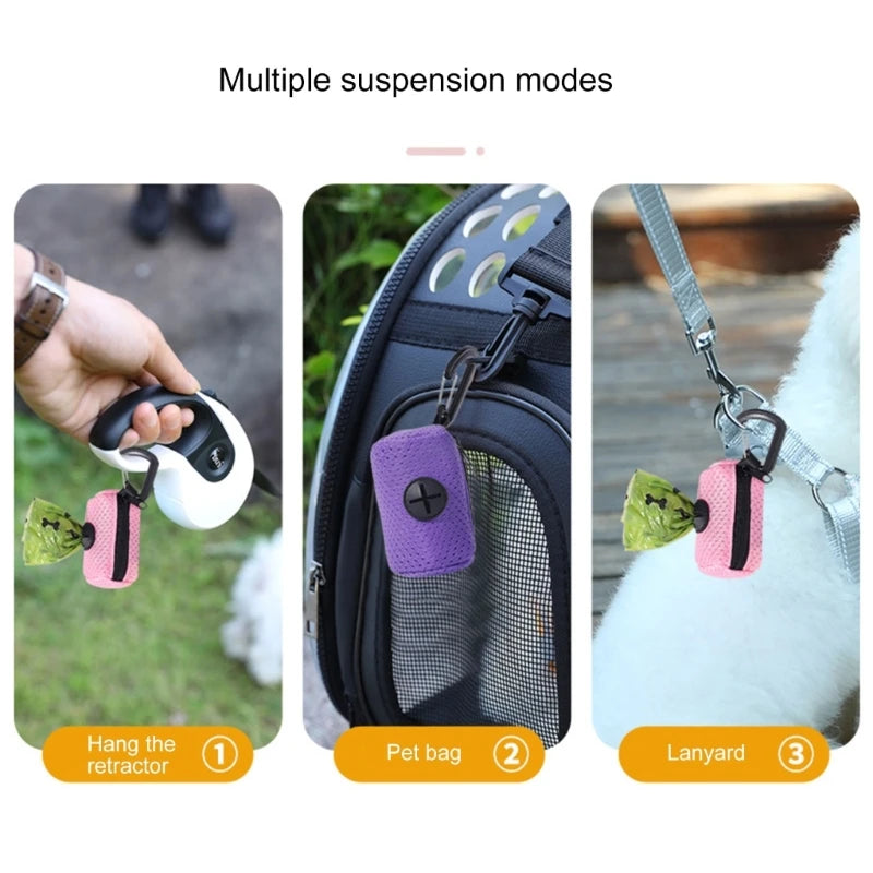 Pet Waste Bag Dispenser — Durable Mesh Poop Bag Holder for Walks