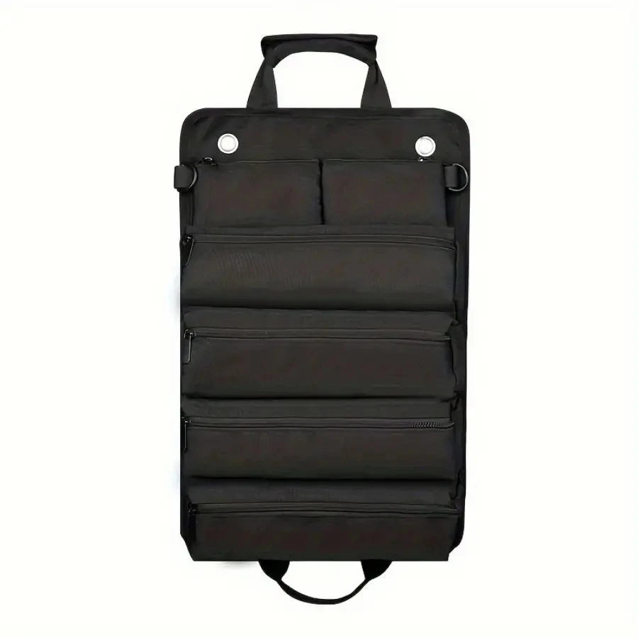 HOMEFISH Tool Bag Organizer — Heavy Duty Roll Up Storage with Detachable Pouches