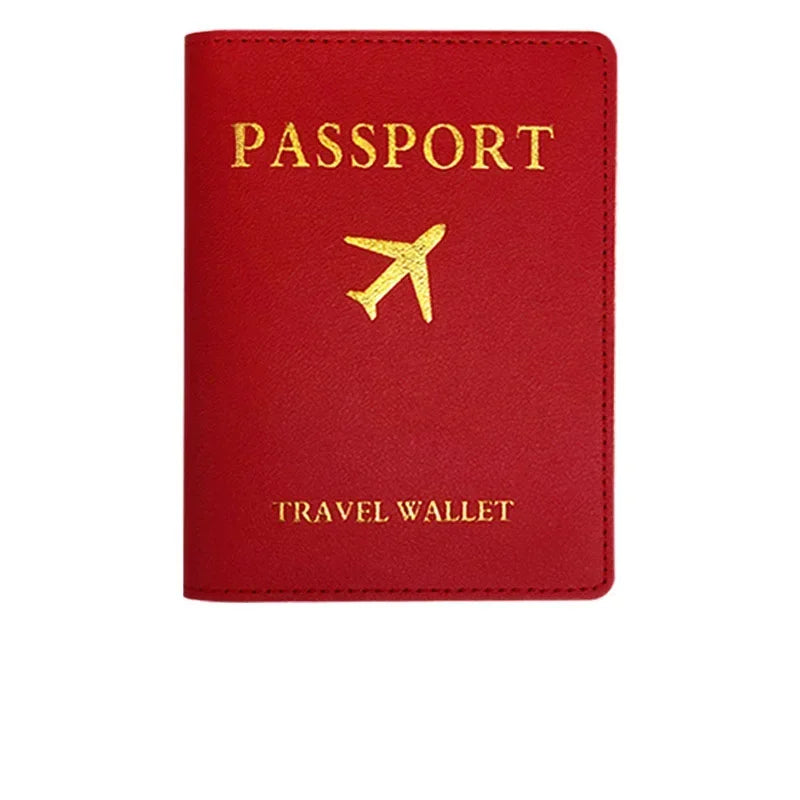 eTya PU Leather Luggage Tag & Passport Cover Set — Travel Identification Accessories