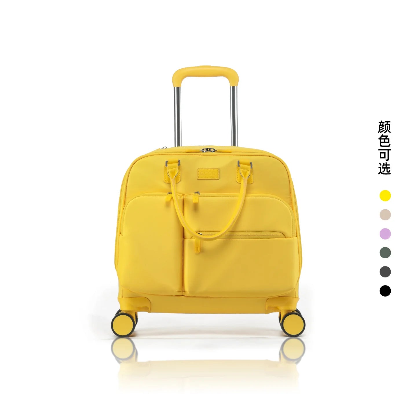 18 Inch Rolling Laptop Carry-On — Waterproof Business Travel Trolley Bag