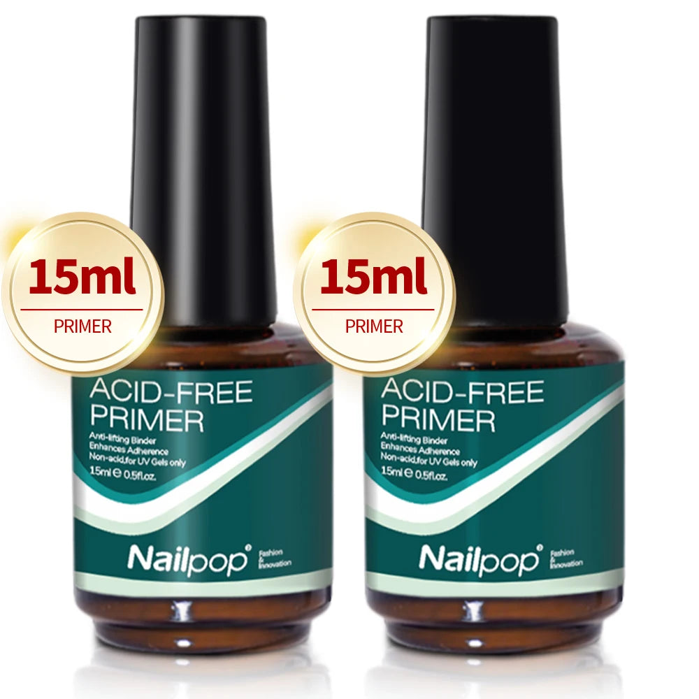 Nailpop Nail Dehydrator and Acid-Free Primer Set — Professional Prep for Long Lasting Gel Polish