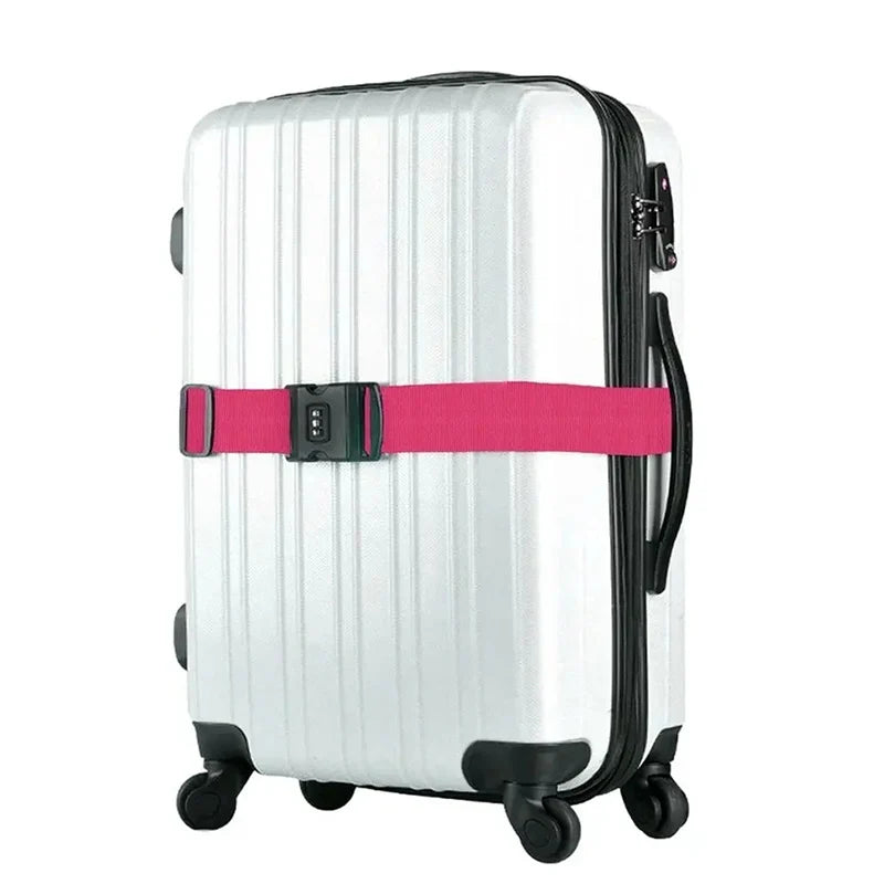 LXHYSJ Adjustable Luggage Strap — Secure Travel Packing Belt with Cipher Lock