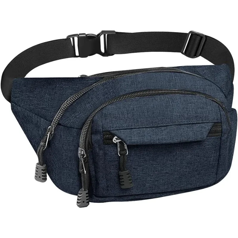 Waterproof Waist Fanny Pack — Adjustable Sport Belt for Outdoor Travel