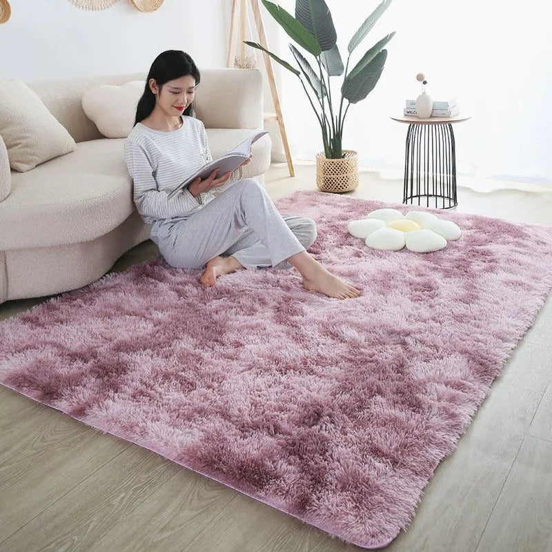 FORSWAN Rainbow Kids Area Rug — Soft Colorful Bedroom Floor Mat