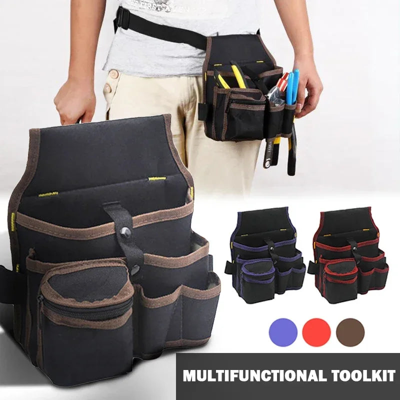 Multifunctional Tool Waist Bag — Heavy Duty Organizer for Electricians