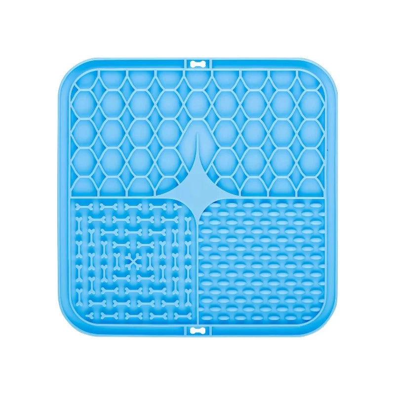 Silicone Pet Lick Mat — Slow Feeder and Bath Time Distraction Tool