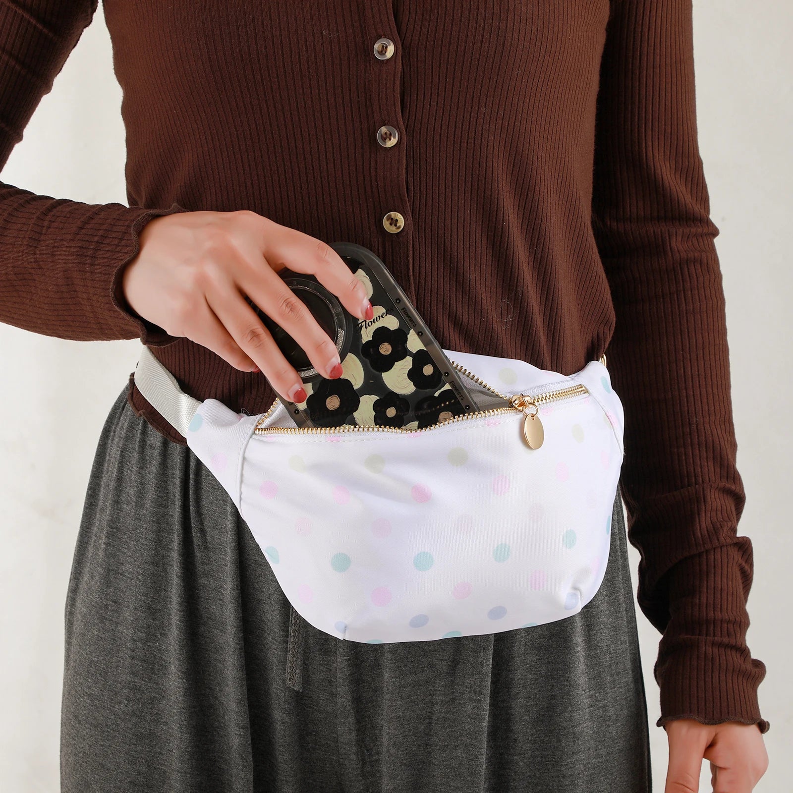 DANCURKEY Nylon Fanny Pack — Lightweight Waist Bag for Women