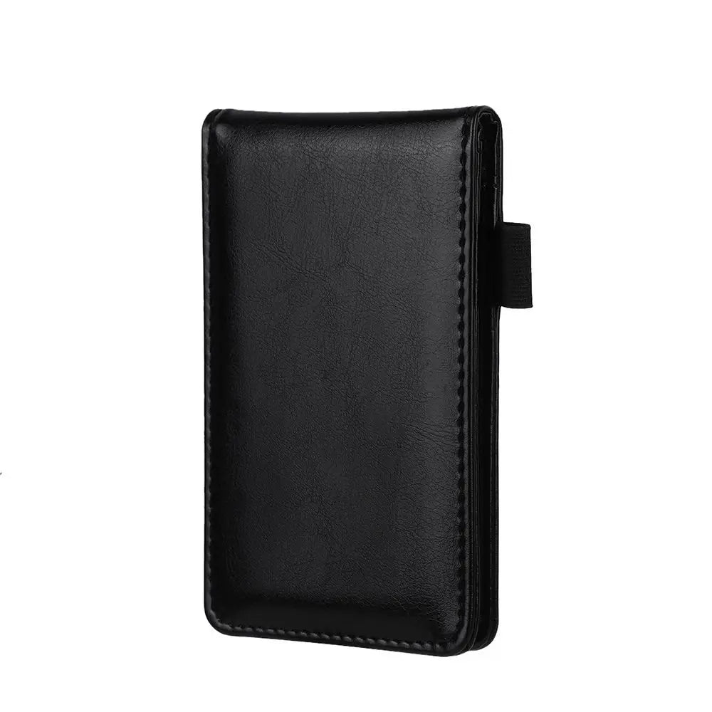 Leather Mini Pocket Notebook — Compact A7 Planner for Daily Memos
