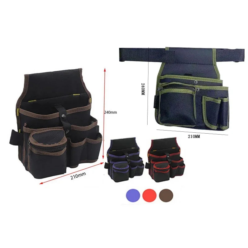 Multifunctional Tool Waist Bag — Heavy Duty Organizer for Electricians