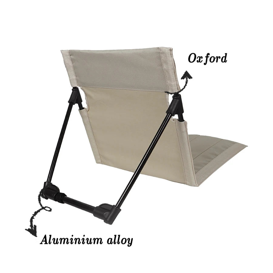 Foldable Camping Chair — Portable Outdoor Seating with Backrest