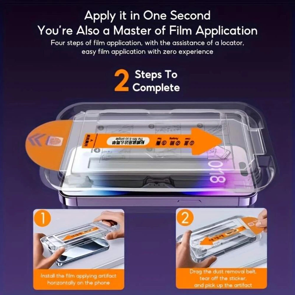 NNBILI Ultra HD Tempered Glass Screen Protector — 5-Pack Full Coverage Set