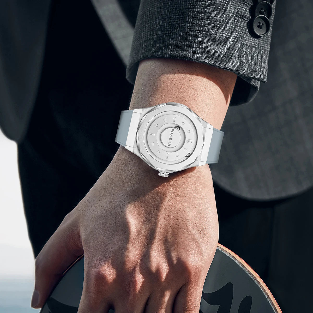 LIGE Creative Magnetic Men's Watch — Unique Quartz Wristwatch with Interchangeable Straps