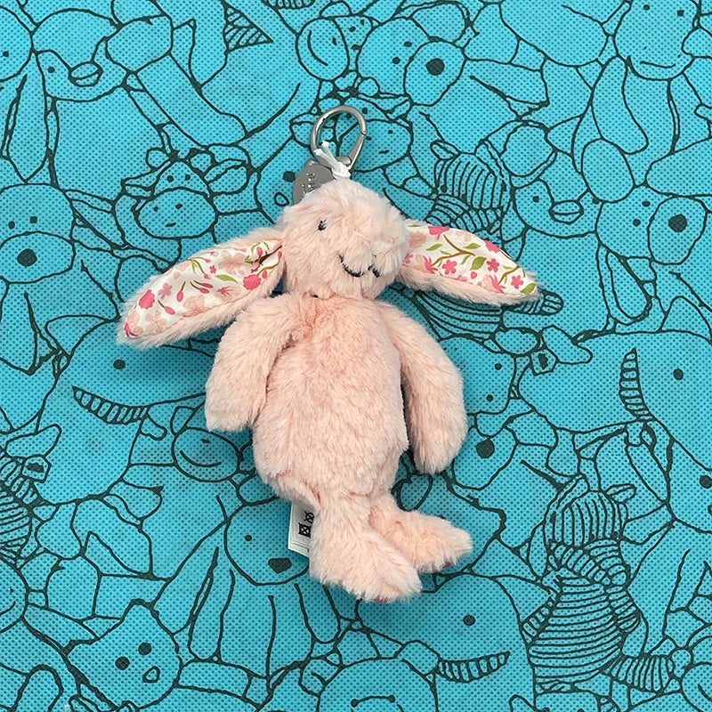 Assorted Plush Keychain Charm — Cute Animal & Food Backpack Pendant