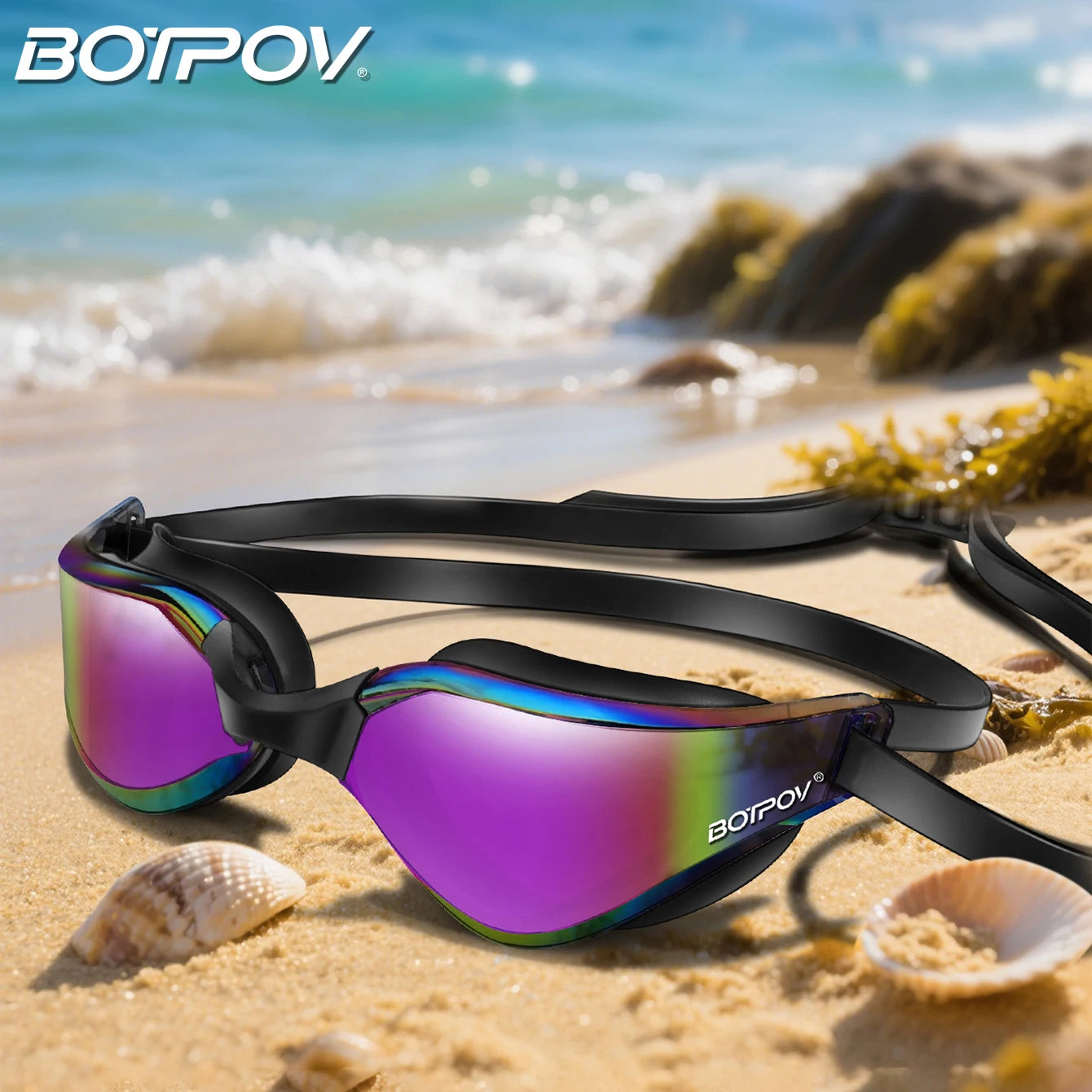 Anti-Fog Swimming Goggles — Waterproof Clear Vision Eyewear