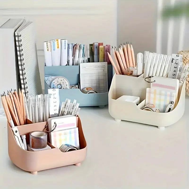 XD-TOPQC Five-Compartment Desktop Organizer — Large Capacity Stationery Holder