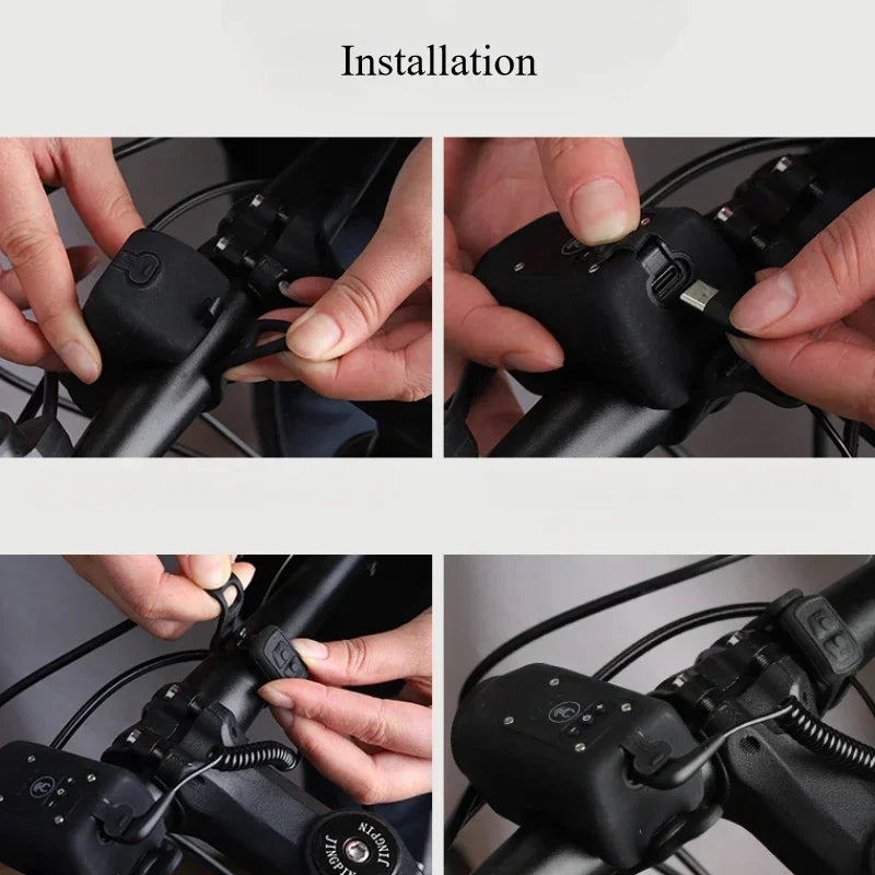 MIHJUSFDH Rechargeable Bike Light and Horn — Waterproof MTB Cycling Accessory