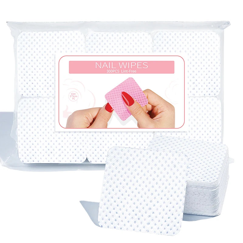Misscheering Lint-Free Nail Wipes — Professional Gel Polish Remover Pads