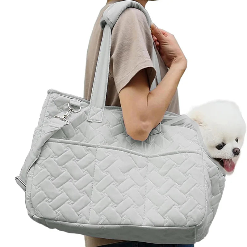 JUSENDA Pet Carrier Bag — Portable Breathable Travel Bag for Small Dogs and Cats