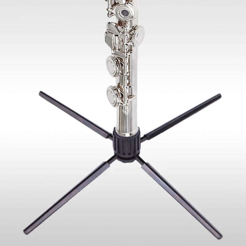 Portable Flute Display Stand — Foldable Musical Instrument Holder