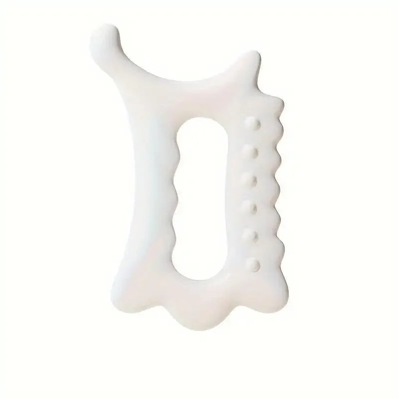 Ergonomic Handheld Gua Sha Board — Versatile Face and Body Massager