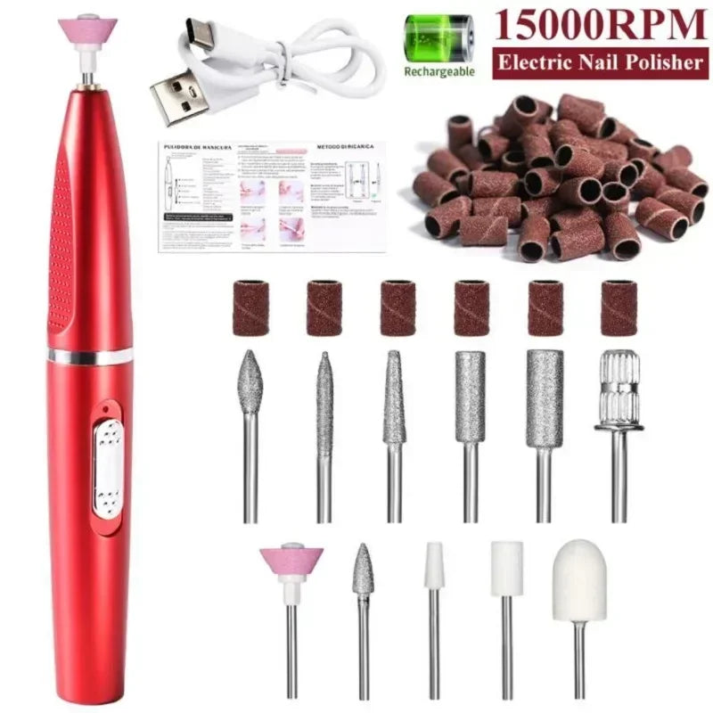 Electric Nail Polisher Drill — Professional Manicure & Grinding Tool