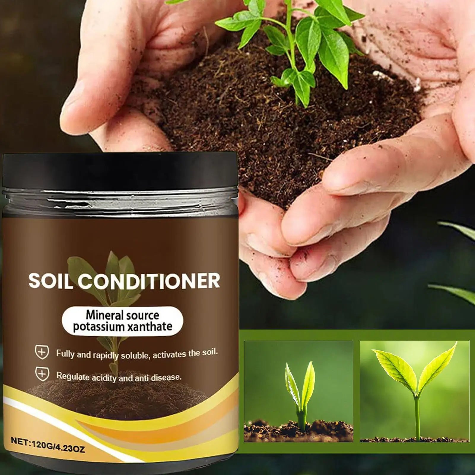 Organic Soil Conditioner & Activator — Nutrient Booster for Plants