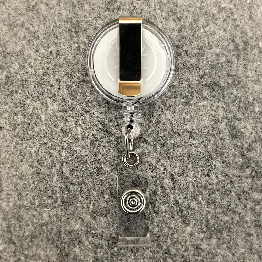 Retractable Badge Reel — Adjustable ID Card Holder for Work and School
