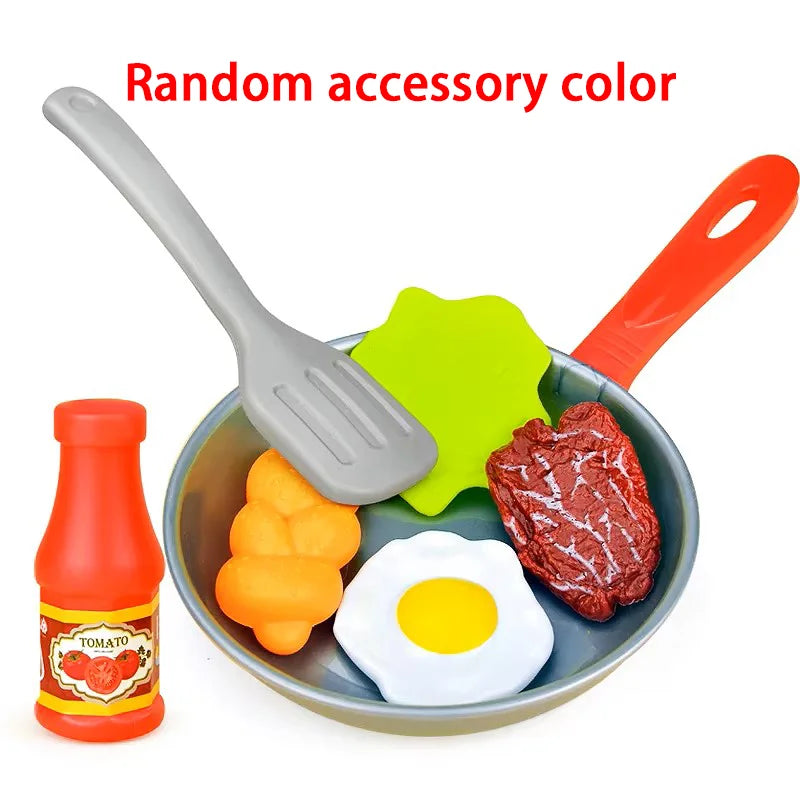 lpcbec Montessori Kitchen Toy Set — 8-Piece Pretend Play Cookware
