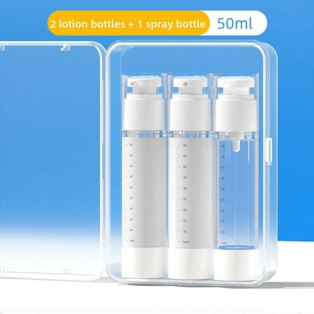 Transparent Travel Refillable Bottle Set — Leak Proof Portable Containers